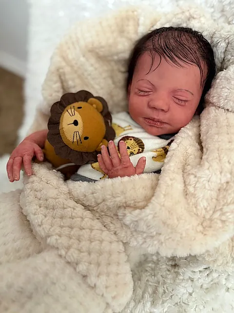 Steven Asleep by Shelby Hammond from Keepsake Cuties Nursery on