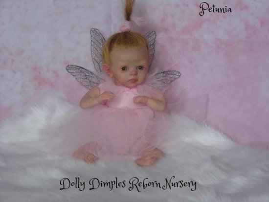Petunia Elf Fairy Reborn Doll by Carole Harvey | Dolly Dimples