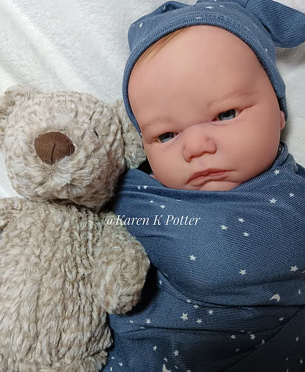 Asher Asleep Reborn Doll Kit by Karen K Potter | Karen's Kreations