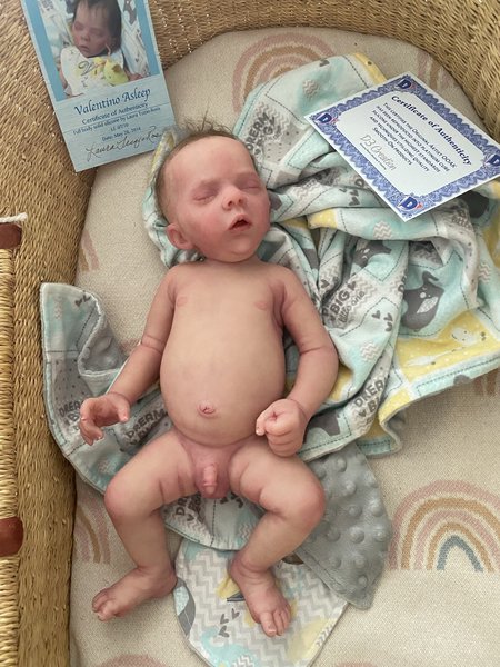 Valentino Silicone Reborn Baby Doll by Laura Tuzio Ross