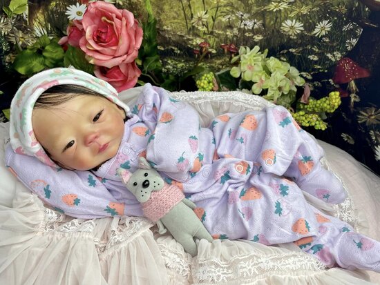 Kameko Reborn Baby Doll by Heather Mcbride | Enchanted Valley Doll