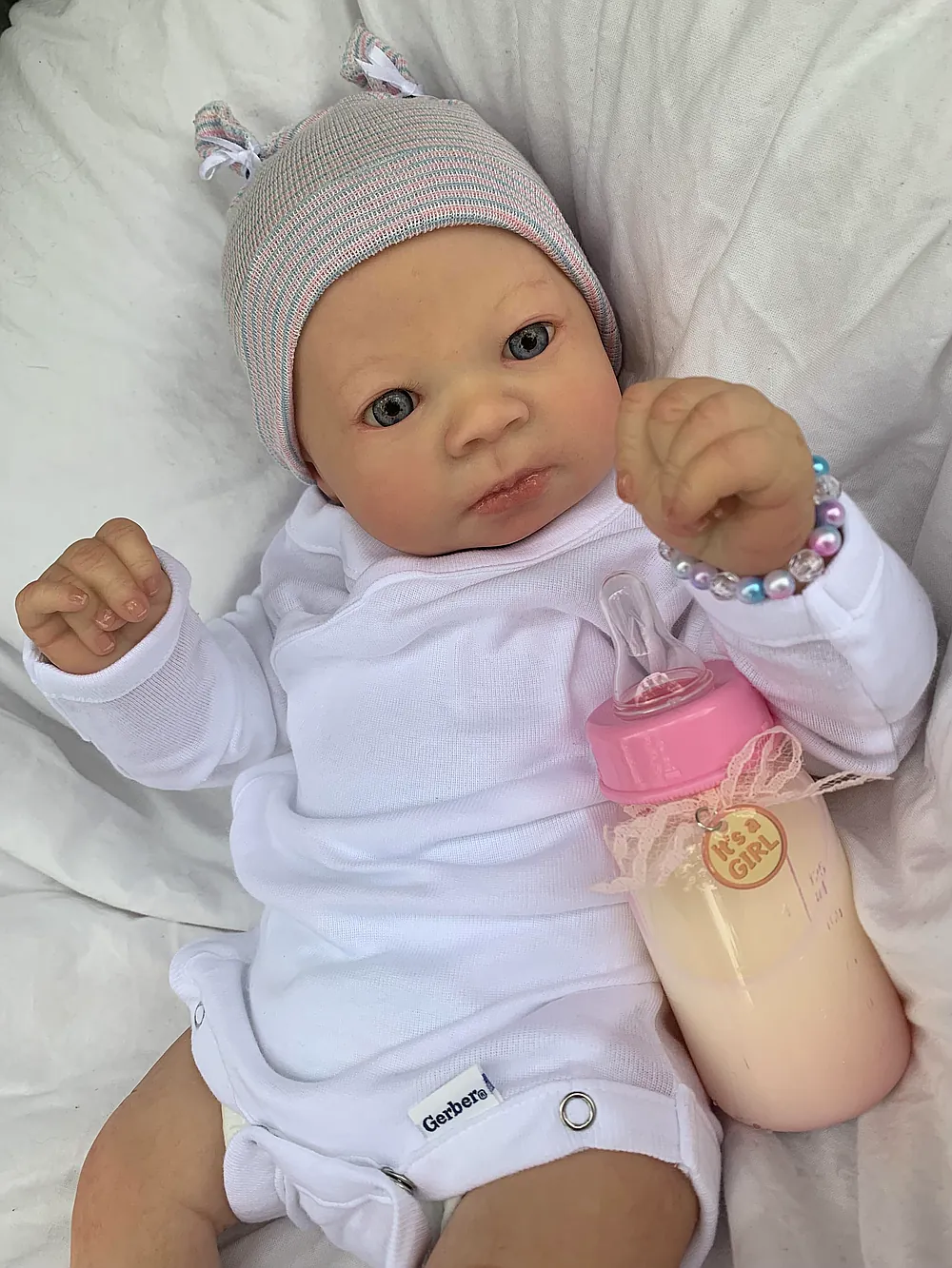 Mary Awake reborn doll by Barb Wilson | Barb's Baby Dolls