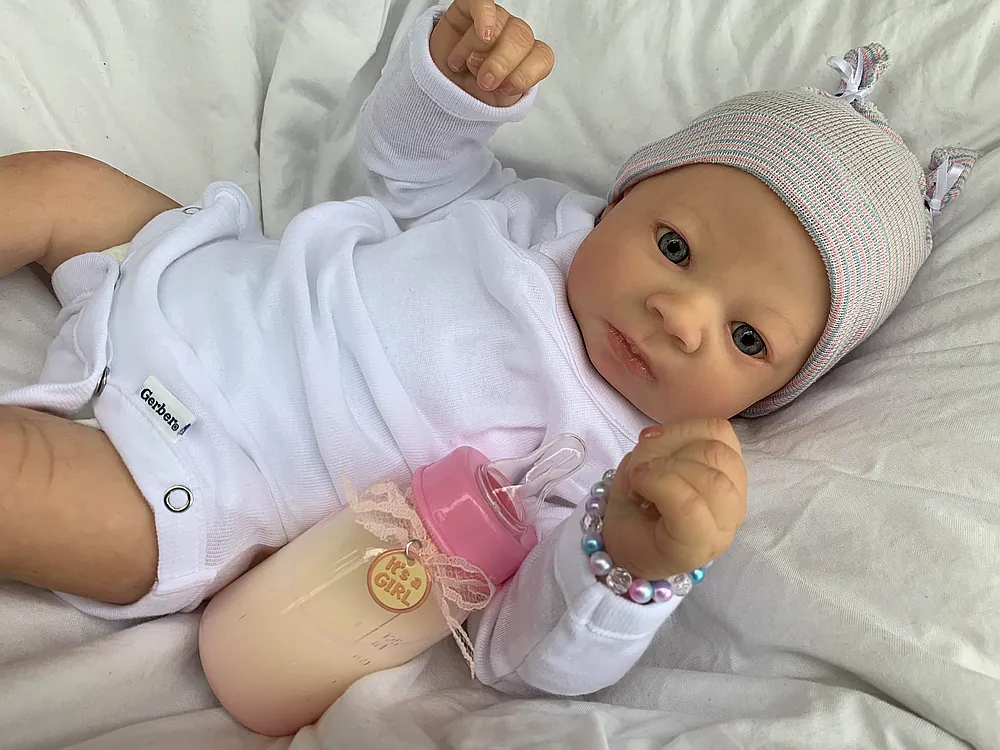Mary Awake Reborn Baby Doll by Barb Wilson | Barb's Baby Dolls