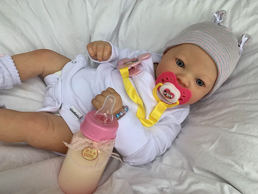 Mary Awake reborn doll by Barb Wilson | Barb's Baby Dolls