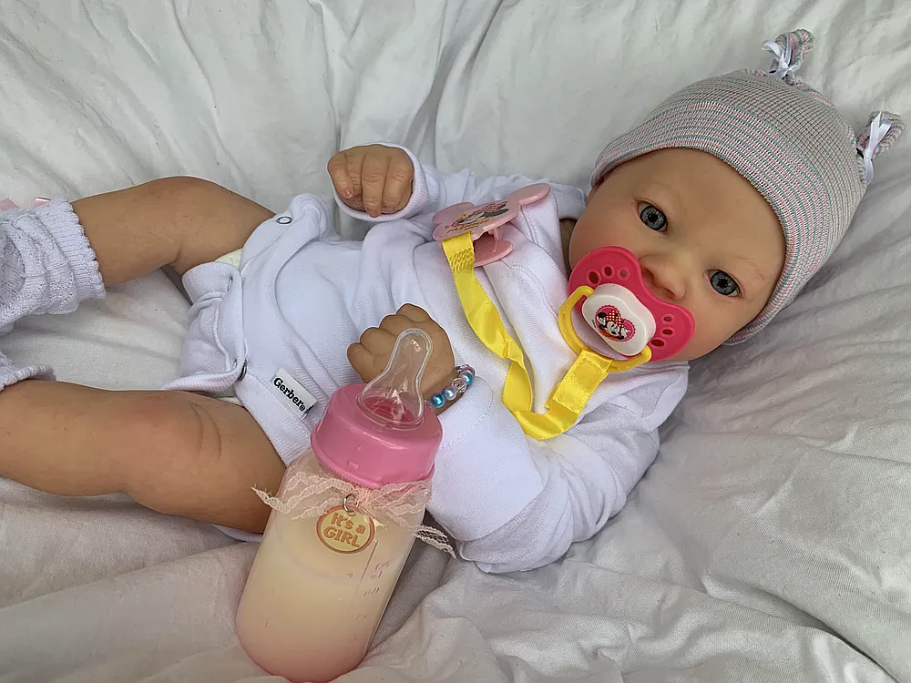 Mary Awake Reborn Baby Doll by Barb Wilson | Barb's Baby Dolls