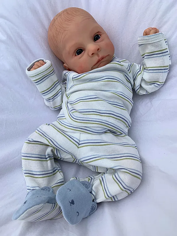 Mary Awake reborn doll by Barb Wilson | Barb's Baby Dolls