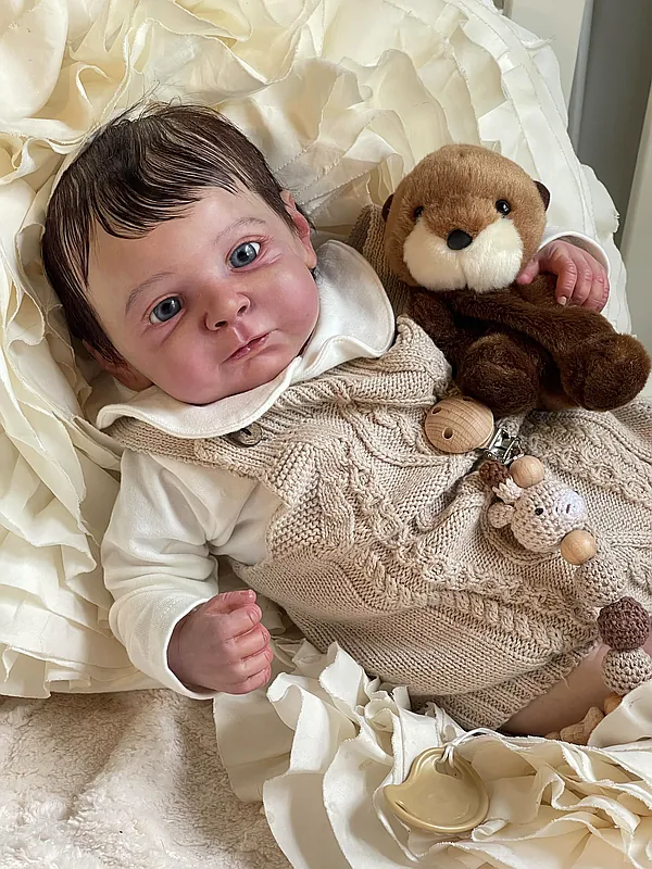 thumbnail interactive-video image 1 of 7\" Micro Preemie Full Silicone Sweet Baby Doll \"Mia\" And \"Eli\" Lifelike... 1 of 11