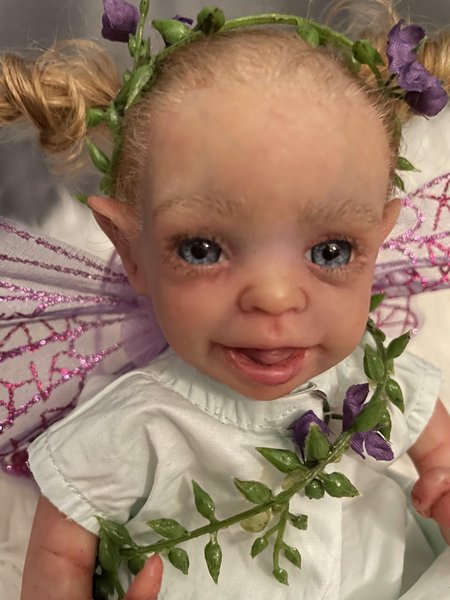 Mini Shasta Elf Fairy Reborn Doll by Laura C. Cole | Living Doll