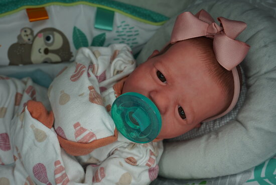 Blake Awake Cuddle Reborn Baby Doll by Caitlin Abercrombie