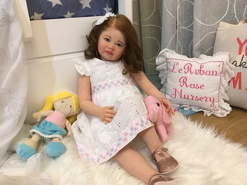 Leonie reborn doll for sale by Ruth Aguilar | Le Ruban Rose Nursery