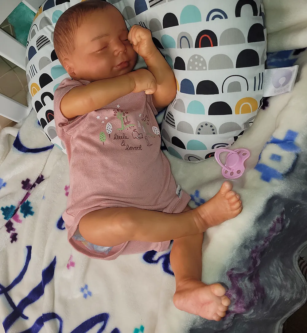 Miya Asleep Reborn Baby Doll by Ana Gagnon | Lil Papus Babies