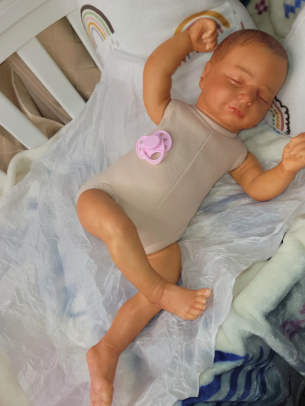 Miya Asleep Reborn Baby Doll by Ana Gagnon | Lil Papus Babies