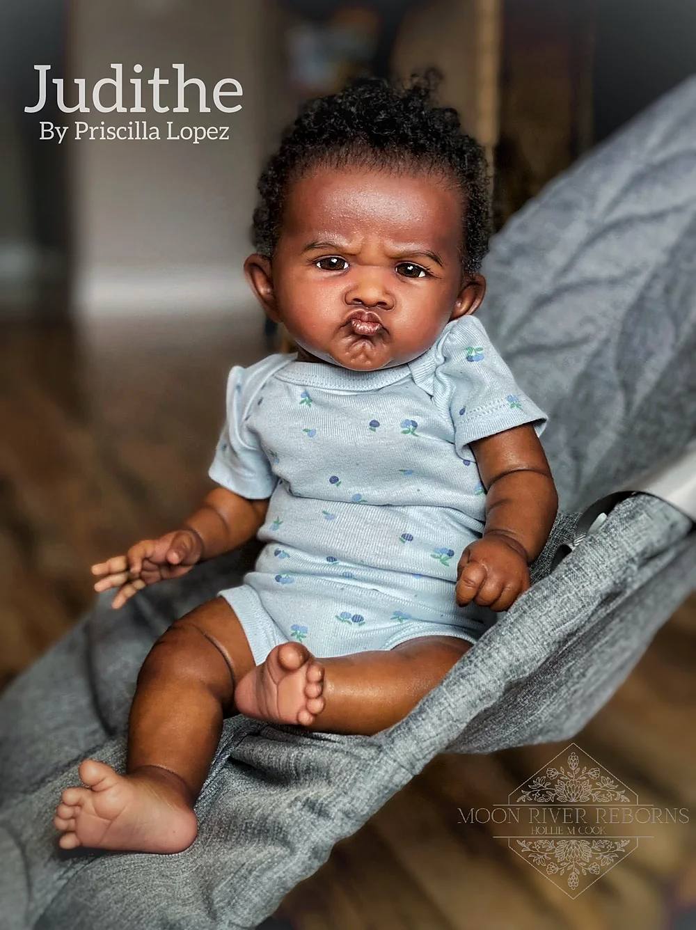 Judithe Prototype Reborn Baby Doll by Hollie Cook | Moon River Reborns