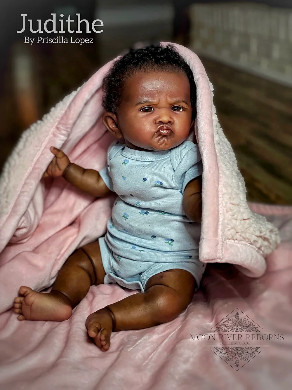 Judithe Prototype Reborn Baby Doll by Hollie Cook | Moon River Reborns