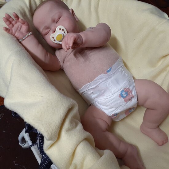 Pickle Reborn Baby Doll by Robin Coffin | Stardust Nursery Reborn