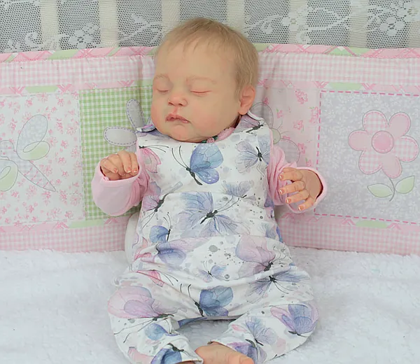 Kit Bébé Reborn Willow De Bountiful Baby - 50 Cm, Yeux Bleus, Peau Bronzée
