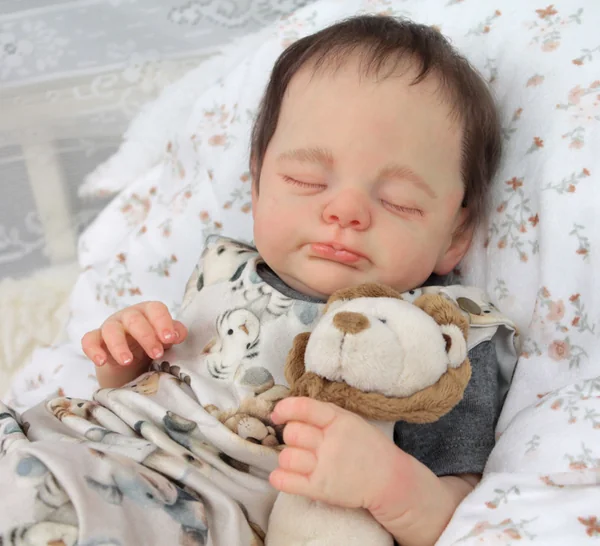 Asher Asleep Reborn Doll Kit by Judy Burrell | Baby Kisses Nursery
