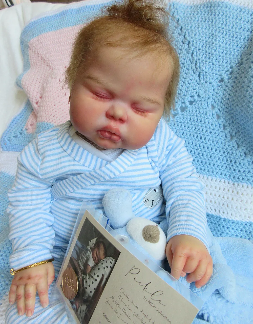Pickle Pre-owned Reborn Baby Doll by Annabellaartdolls | Treasured