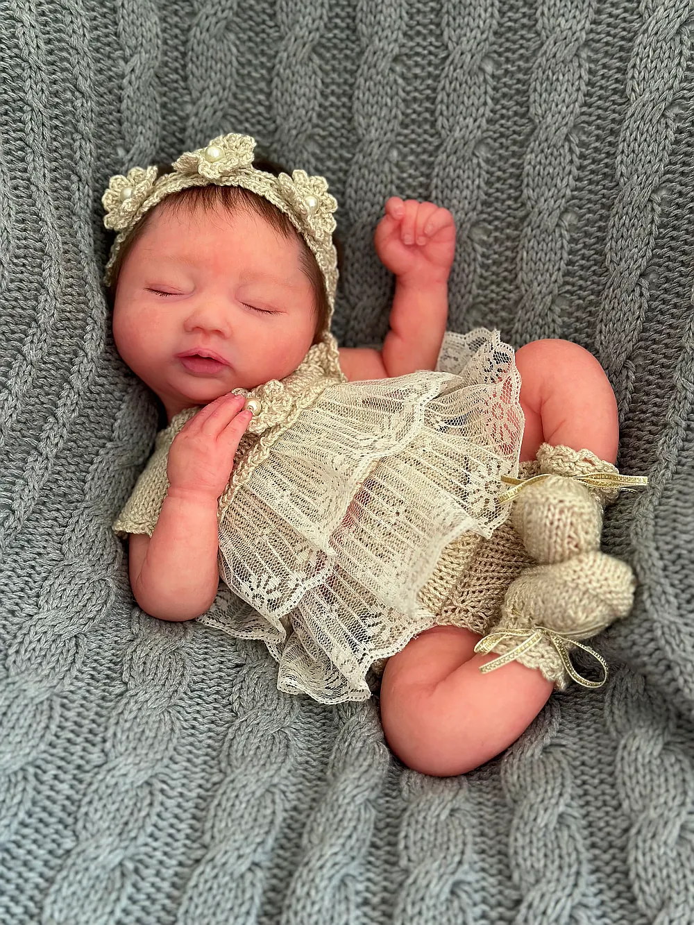 Olive Oliver Silicone Reborn Baby Doll by Ioulia Saulsberry
