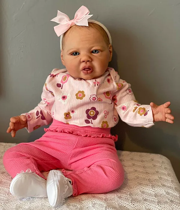 Mira-jo reborn doll by Rita F Massey | Lil Sprouts Nursery
