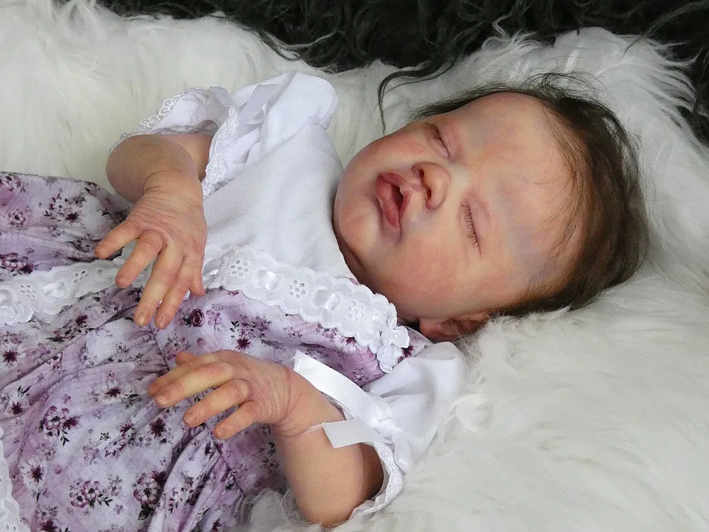 Primrose Asleep Reborn Baby Doll by Isabelle Durocher | Léabelle