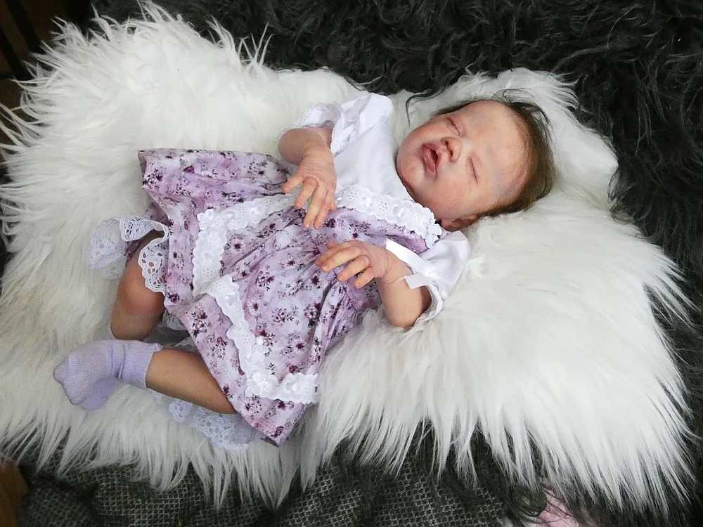 Primrose Asleep Reborn Baby Doll by Isabelle Durocher | Léabelle