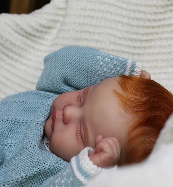 Leif Asleep Reborn Baby Doll by Rebecca Criswell | Wytchwood Nursery