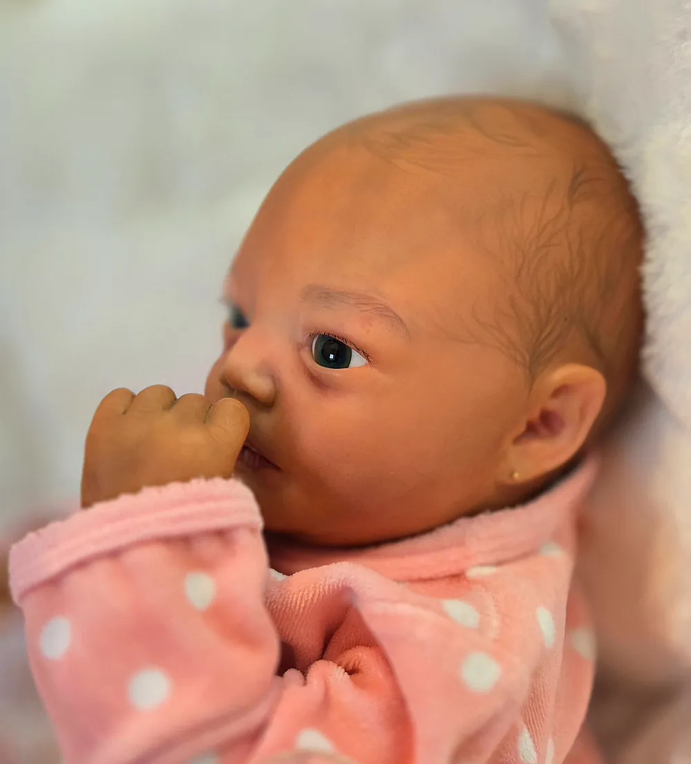 Reborn Baby Girl Johanna Awake A Realborn by Bountiful Baby With COA | #3837153106