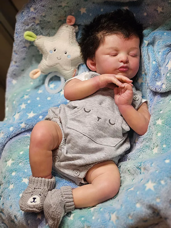 Marnie Asleep Reborn Baby Doll by Claudia Ganz | Tiny Angels Nursery