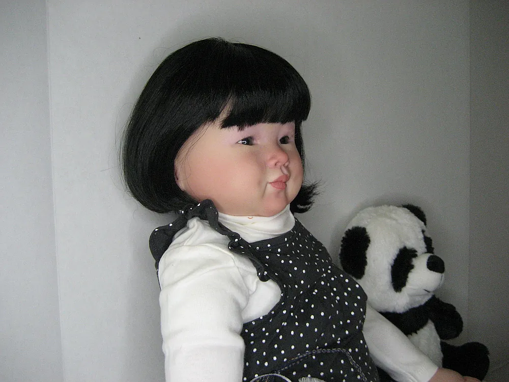 Chun Mei Pre-owned Reborn Baby Doll by Karen Potter (karen's