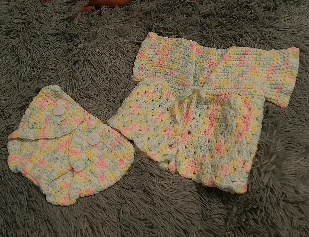 Baby crochet layette for sale by | Precious Babies Nursery