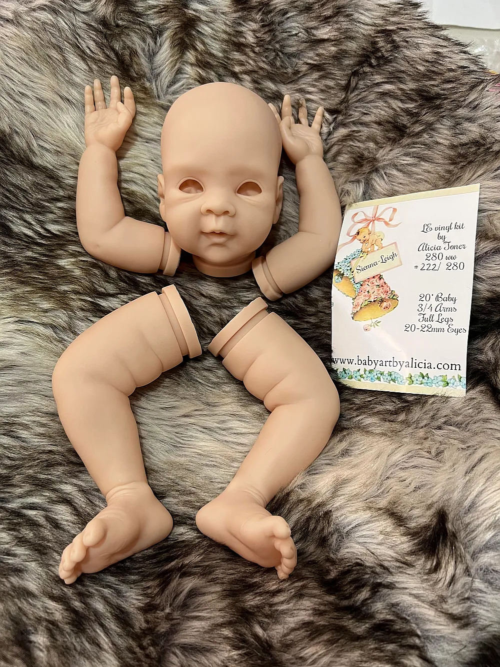 Sienna-leigh Reborn Doll Kit by Narelle Adams | Rose Petals Reborn