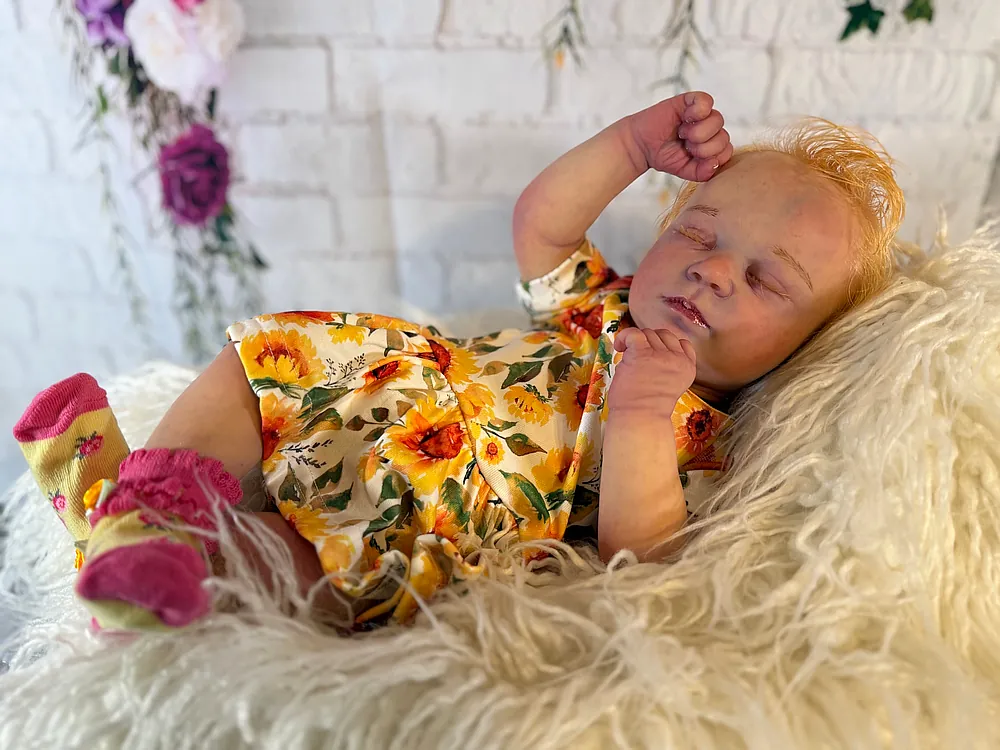 Marnie Asleep reborn doll by Mary E Kavlich | Little Grace Nursery