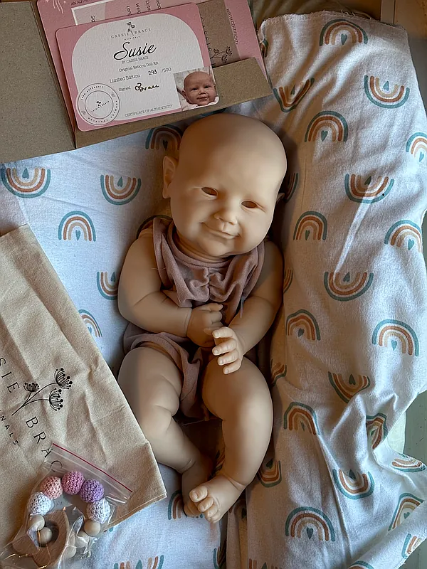 Realistic Reborn Baby Dolls - 17 Inch Doll Cloth Body Vinyl...