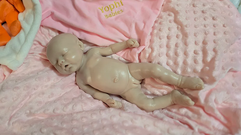 リボーンドール　シャーロット　Charlotte　reborndoll　ねんね Baby Charlotte Asleep Silicone Reborn Baby Doll by Blank Kit