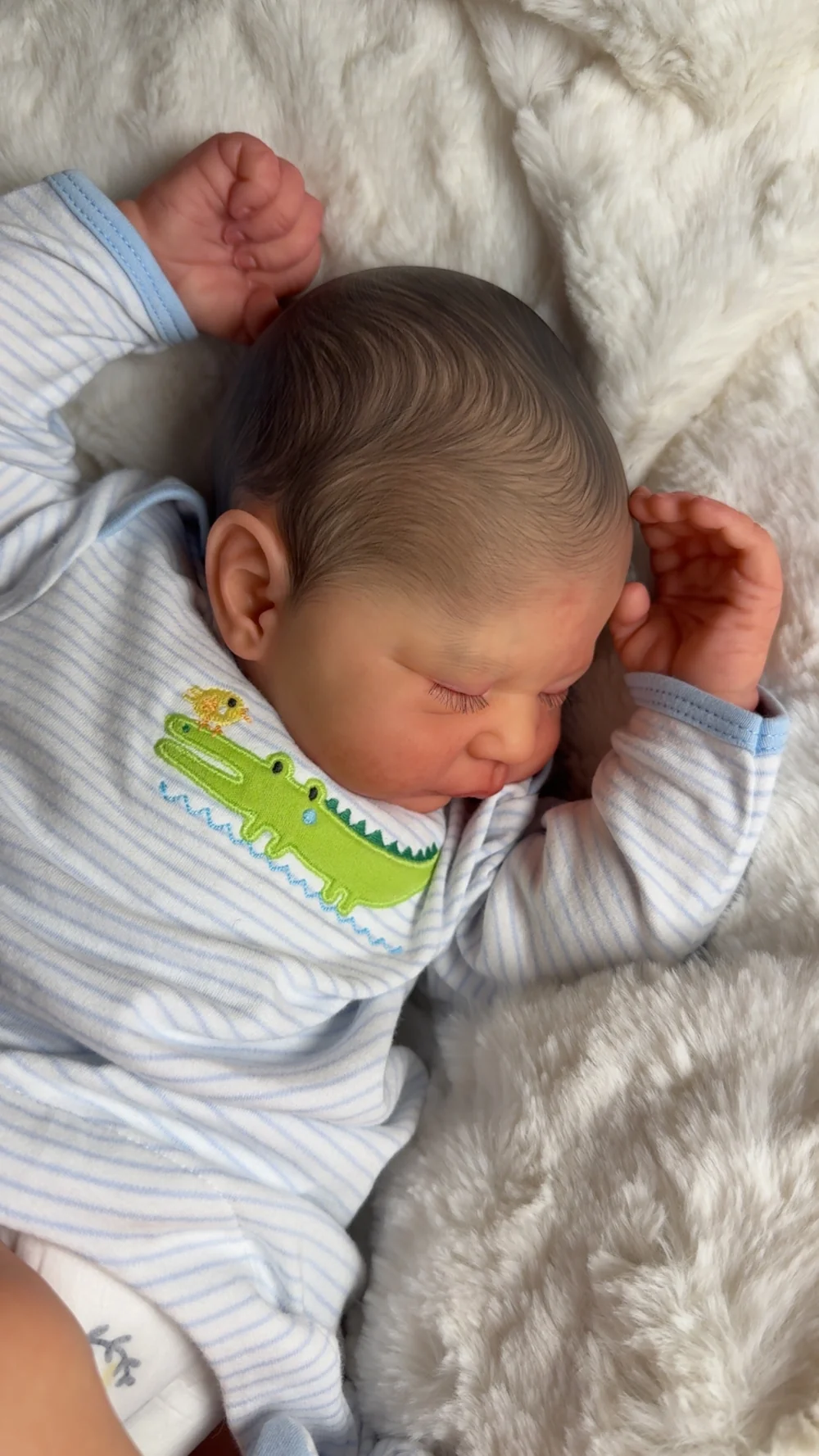 Leandre Pre-owned Reborn Baby Doll by Lhing Reborn Nursery | Sweet