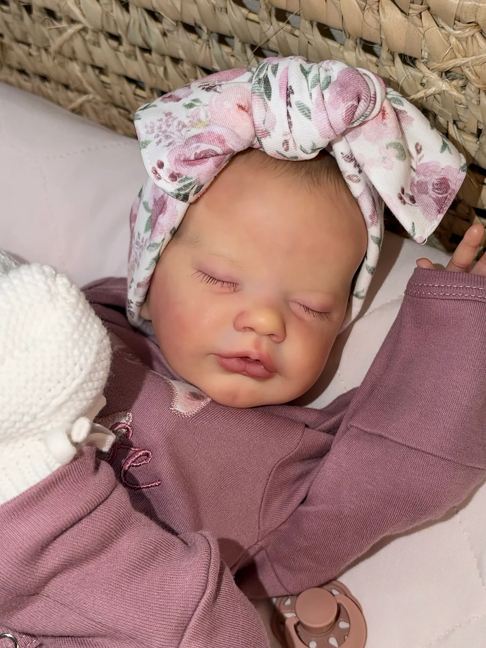 Primrose Asleep Pre-owned Reborn Baby Doll by Deborah Miller