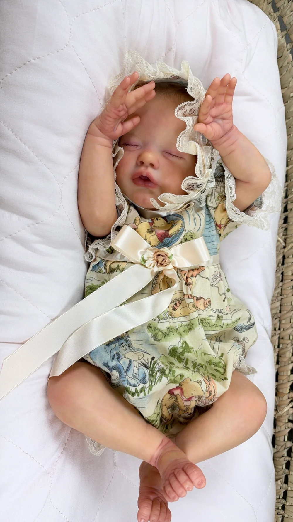 Primrose Asleep Pre-owned Reborn Baby Doll by Deborah Miller