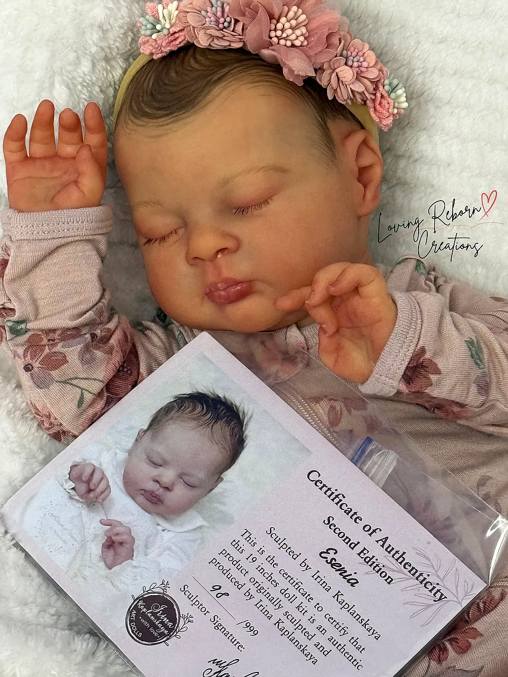 【リボーンドール】 ESENIA Esenia Reborn Baby Doll by Ashly Busby | Loving Reborn Creations