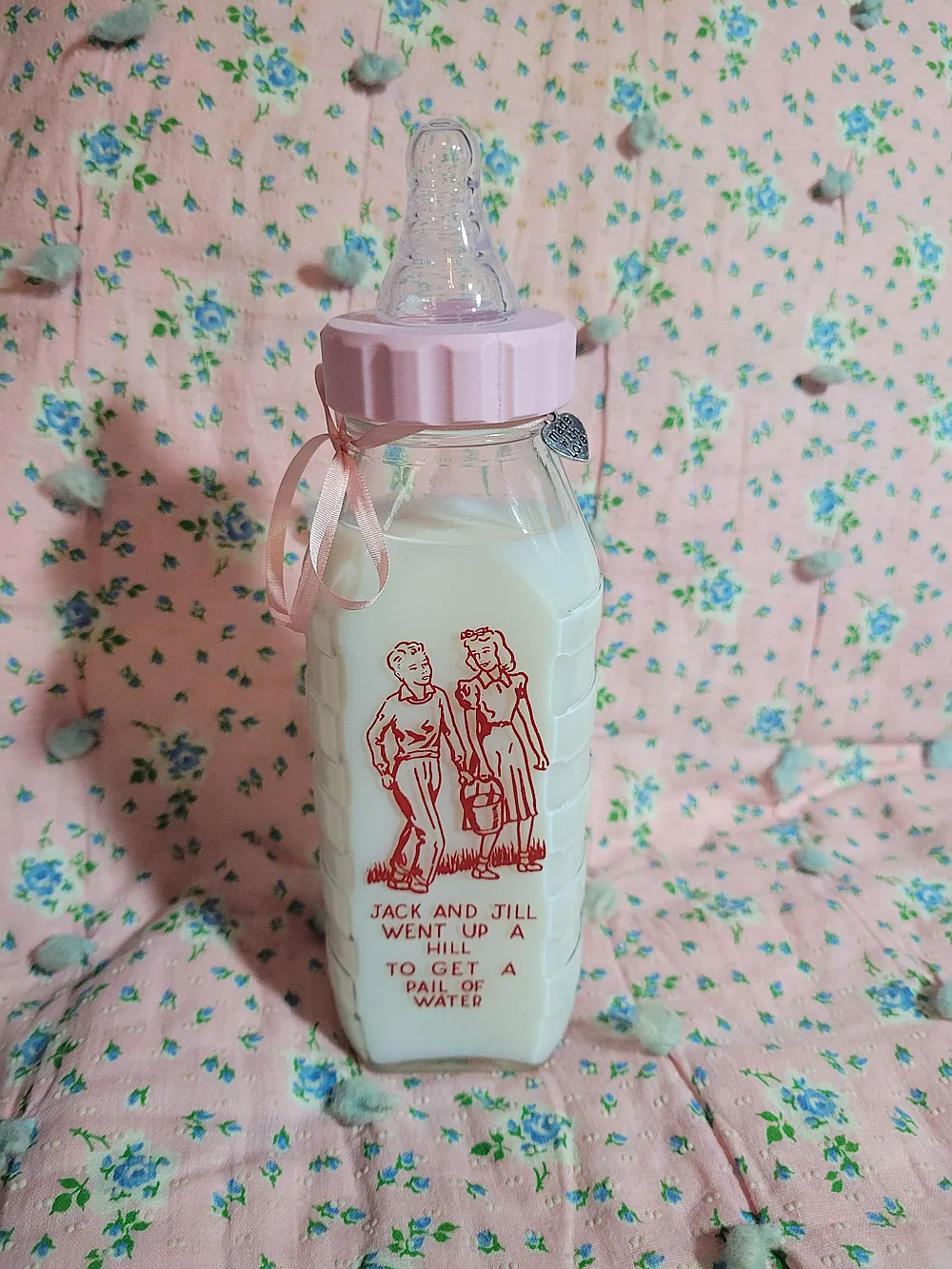 Vintage 8oz Glass Bottle by Monica H Meadows from Lil Goose