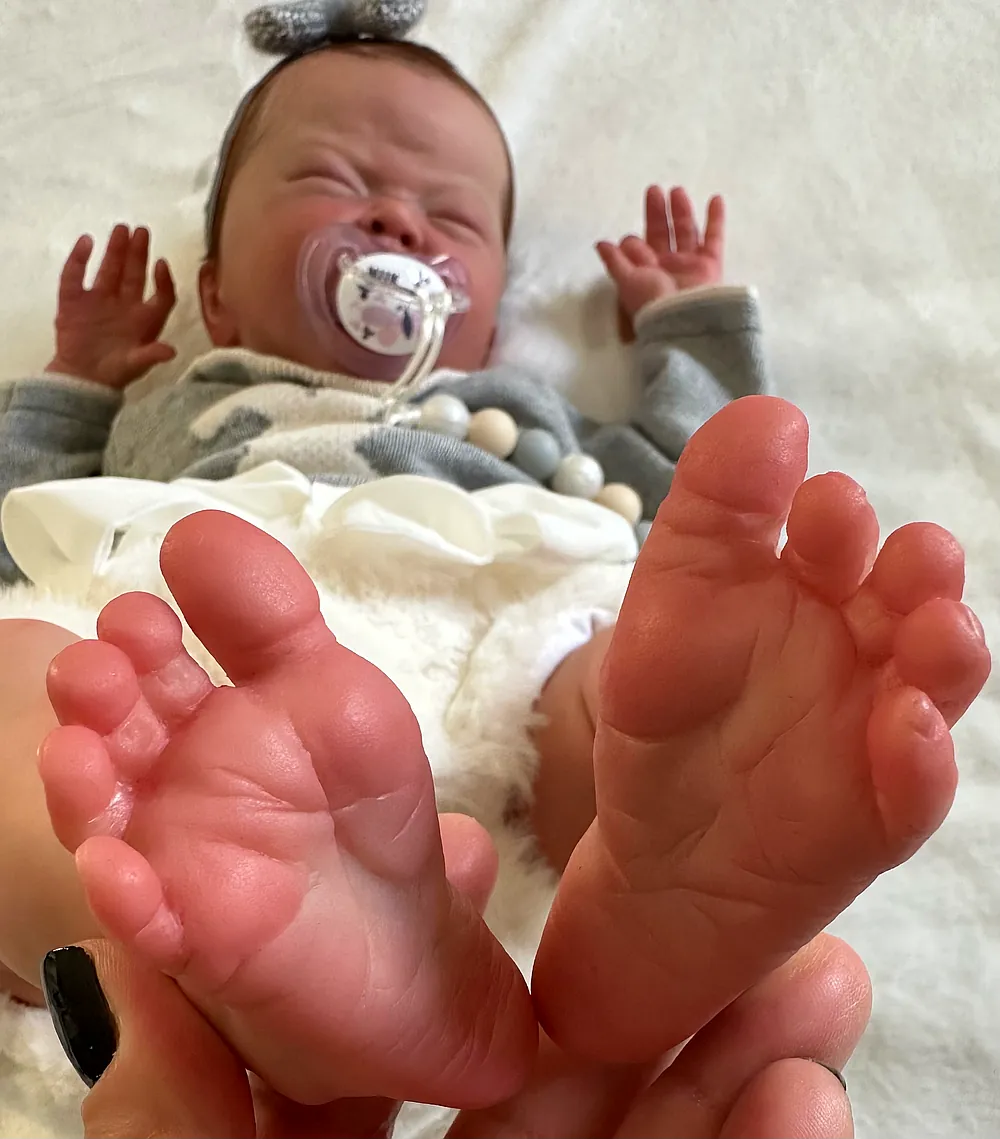 Miya Pre-owned Reborn Baby Doll by Silvia Ezquerra | The Little