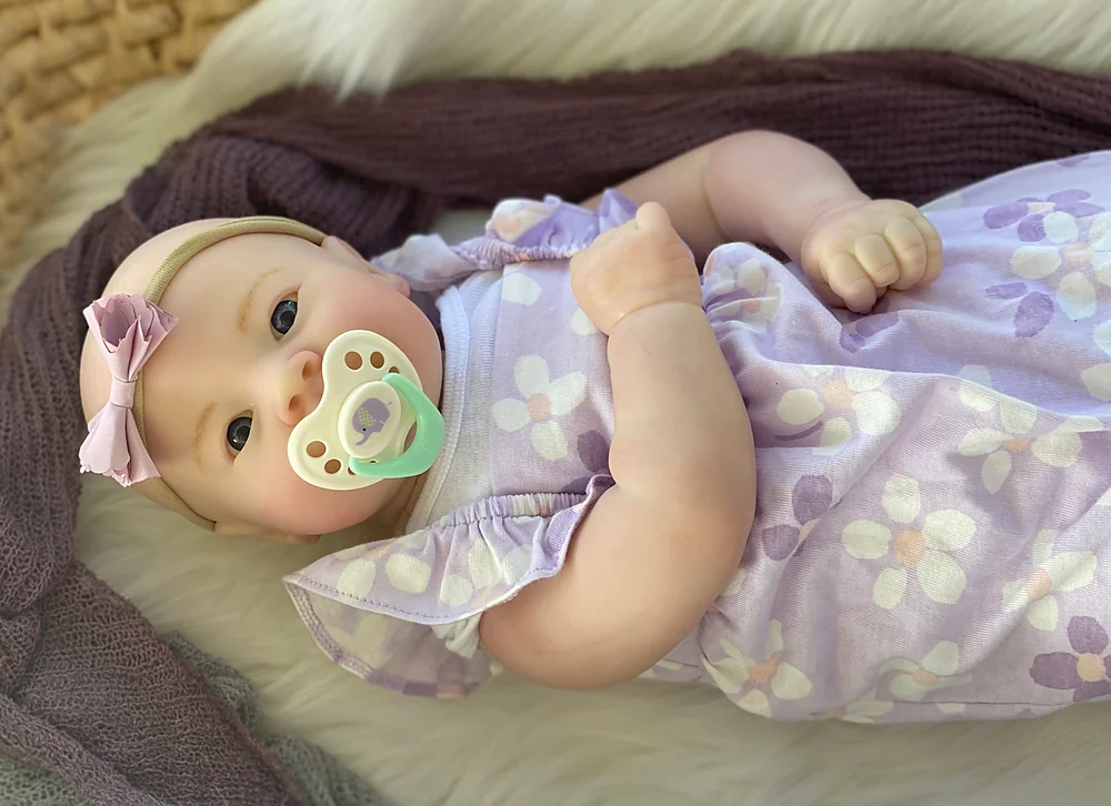 Mary Awake Reborn Baby Doll by Lisa Click | Pookie Blooms Reborns