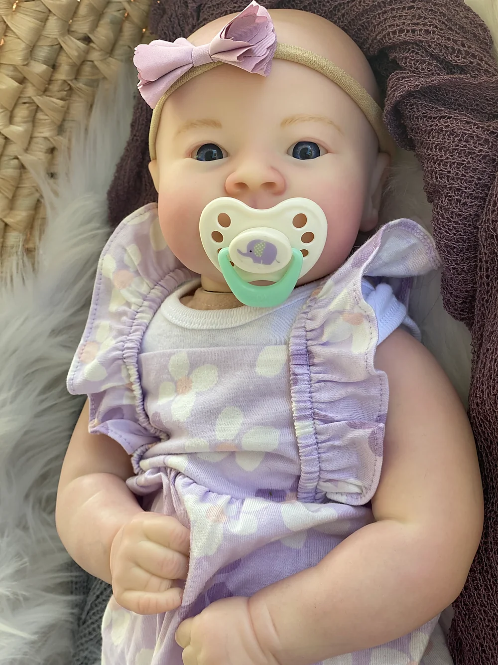 Mary Awake Reborn Baby Doll by Lisa Click | Pookie Blooms Reborns