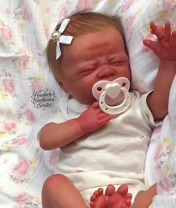 Odessa reborn doll for sale by Heather Hutmaker | Enchanted Studio