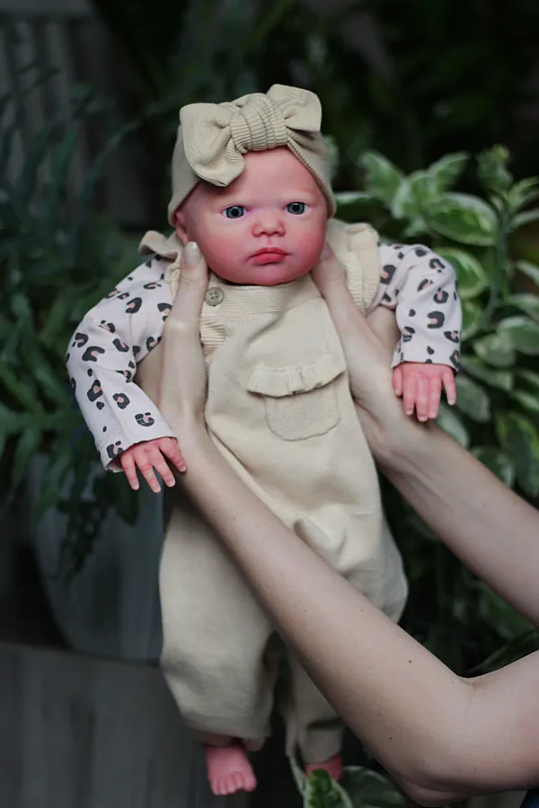 Bébé fille reborn tout en silicone de platine liquide 49cm pour 3kg700