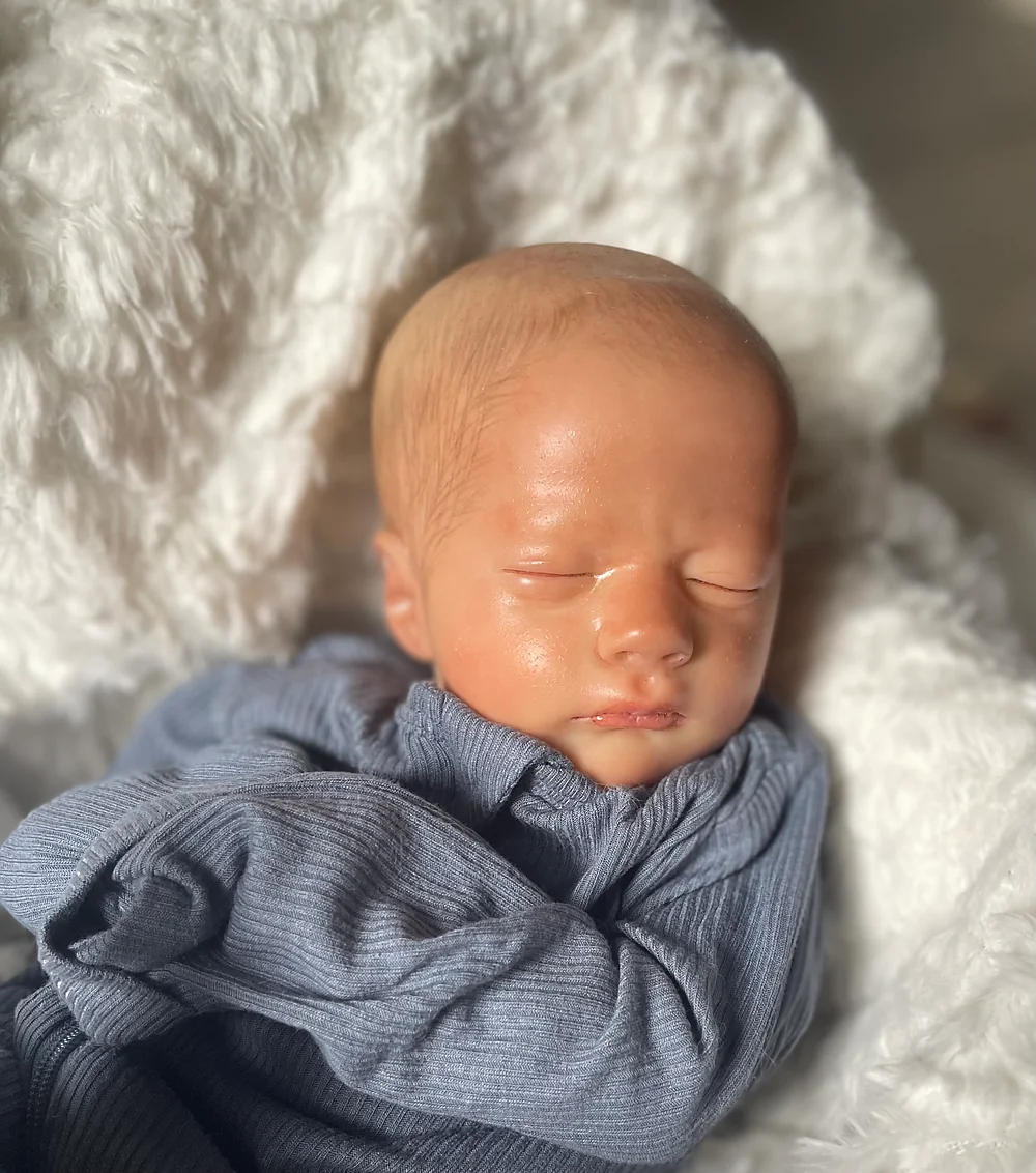 Ashley Asleep Reborn Baby Doll by Bostyn Hunter | Babylambsnursery