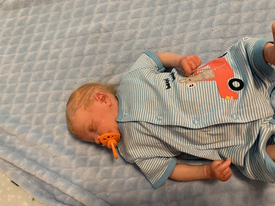 Real Leif Sleeping reborn doll by Sharon Elizabeth Clarey