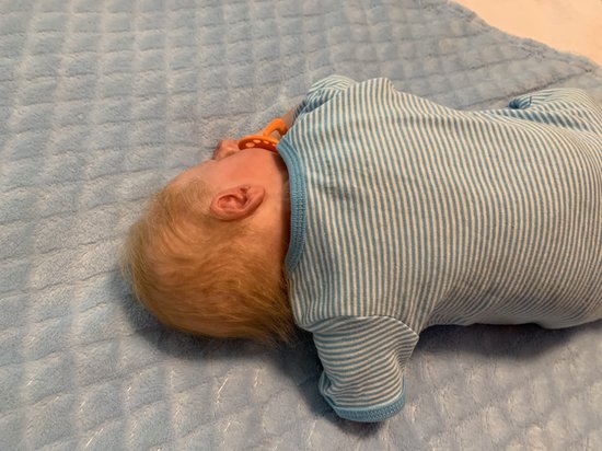 Real Leif Sleeping Reborn Baby Doll by Sharon Elizabeth Clarey