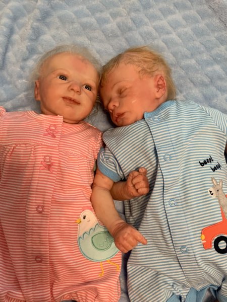 Real Leif Sleeping Reborn Baby Doll by Sharon Elizabeth Clarey